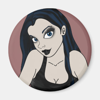 Imán chica de gótico