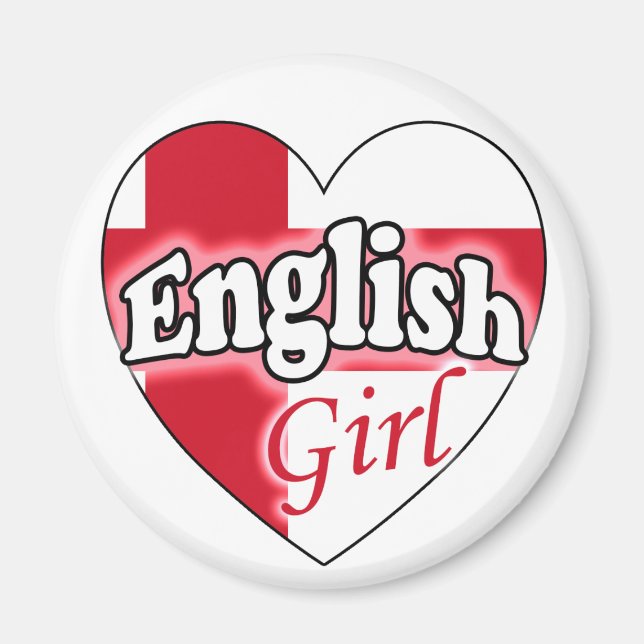 Imán Chica de inglés (Frente)