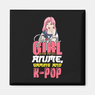 Imán Chica De Juego Sólo Un Chica Que Ama El Juego De A
