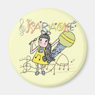 Imán Chica de Karaoke