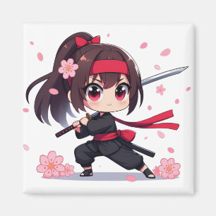 Imán Chica de la floración guerrera de ninja