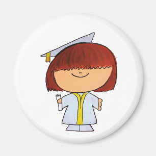 Imán Chica de la graduación