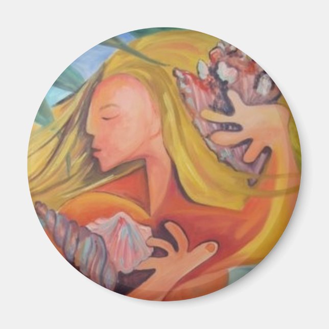 Imán Chica de la isla - Magnet (Frente)