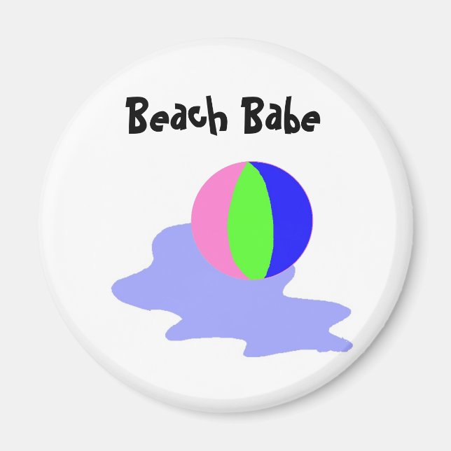 Imán Chica de la Playa (Frente)