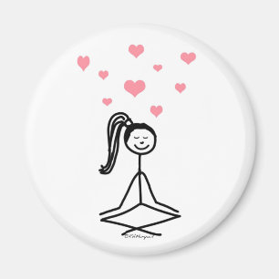 Imán Chica de la yoga