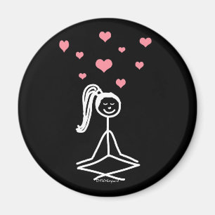 Imán Chica de la yoga
