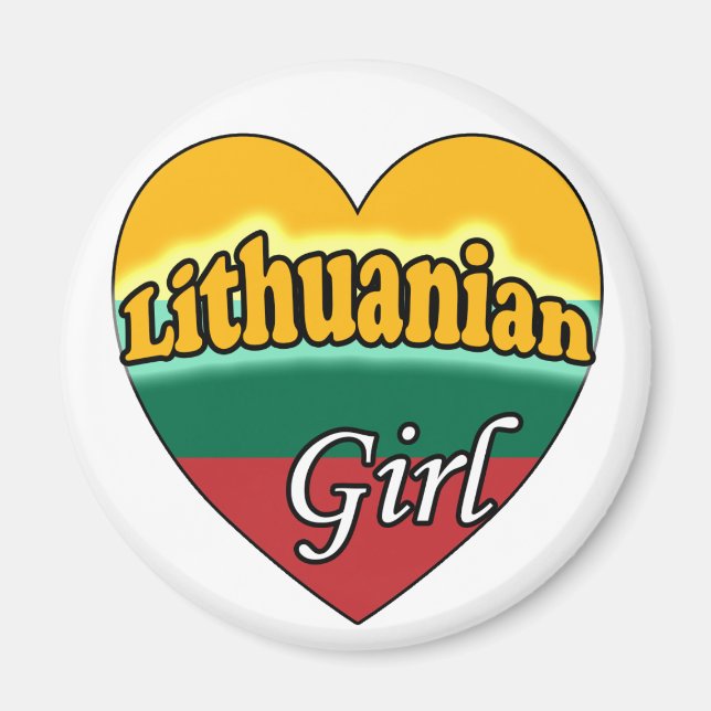 Imán Chica de LIthuanian (Frente)