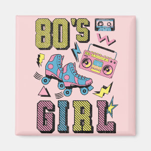 Imán chica de los años 80