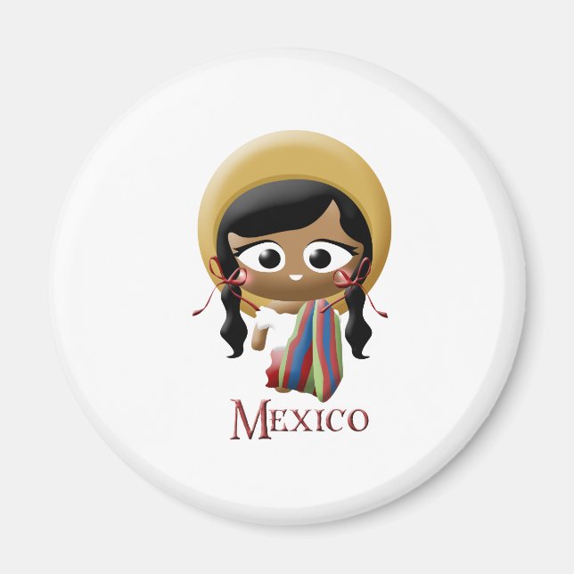 Imán Chica de México (Frente)