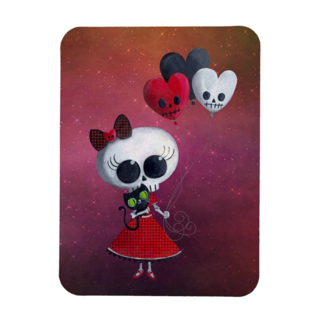 Imán Chica de Miss Muerte Pequeña (Vertical)