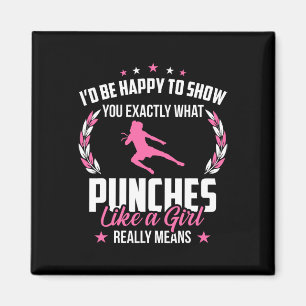 Imán Chica de Muay Thai Kickboxing Thaiboxing