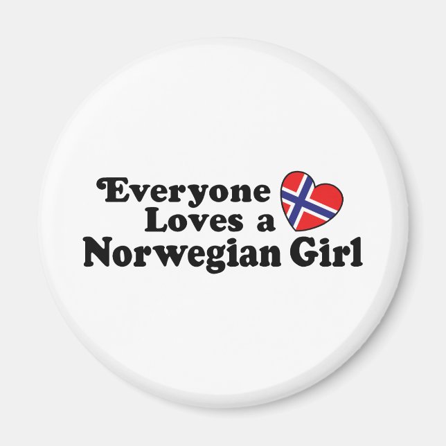 Imán Chica de Noruega (Frente)