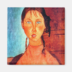 Imán Chica de Pigtails, Modigliani