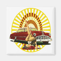 Chica de Pin Up Hot Rod