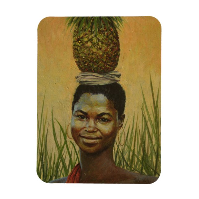 Imán Chica de piña 2004 (Vertical)