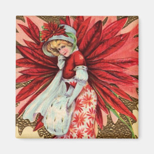 Imán Chica de Poinsettia - Magnet