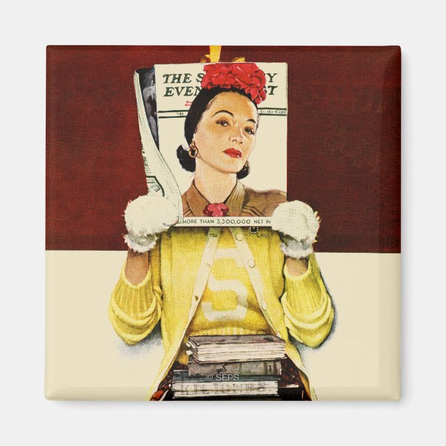 Imán Chica de portada (Frente)