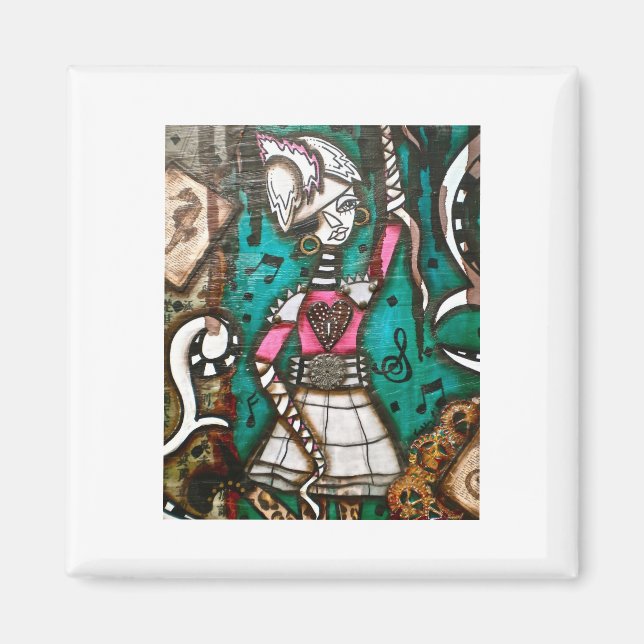 Imán CHICA de PUNK STEAM 4 (Frente)