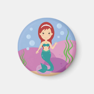 Imán Chica de sirenas subacuática