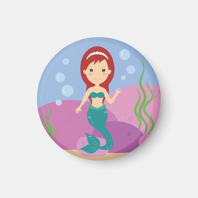 Imán Chica de sirenas subacuática (Frente)