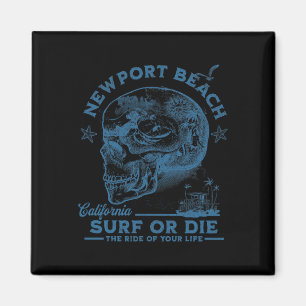 Imán Chica de surf de Newport Beach Tabla de surf del O