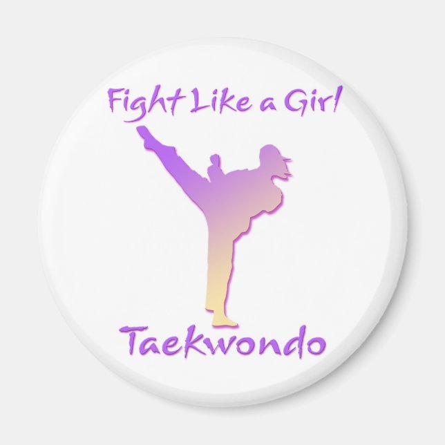 Imán Chica de Taekwondo (Frente)