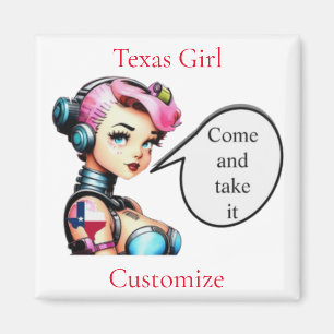 Imán Chica de Texas Thunder_Cove