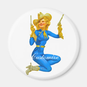 Imán Chica de vaca Thunder_Cove con puntas de pistola