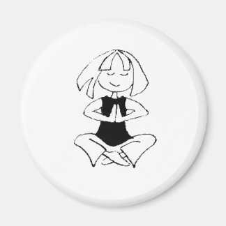 Imán Chica de yoga - namaste