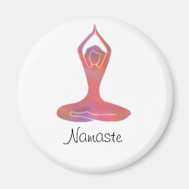 Imán Chica de yoga Namaste Magnet