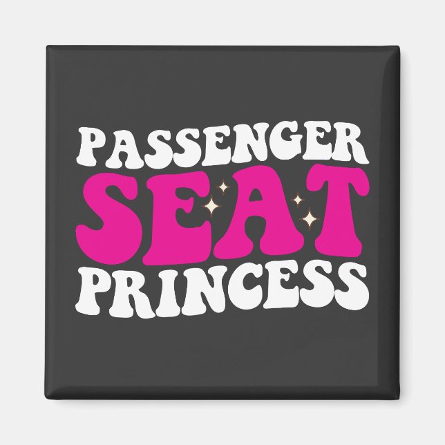 Imán Chica del asiento del acompañante Retro del coche  (Frente)
