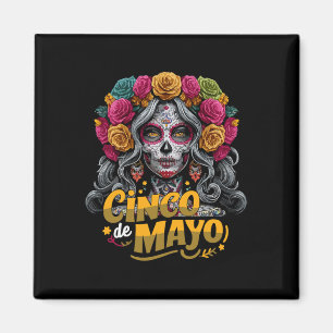 Imán Chica del Cinco De Mayo Fiesta Mexicana 5 De Mayo 