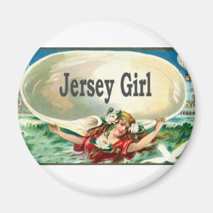 Imán Chica del jersey de la orilla del jersey del