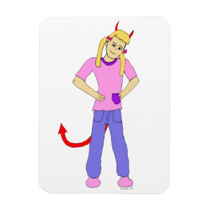 Imán chica diablo