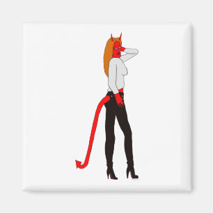 Imán chica diablo