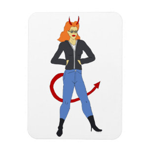Imán chica diablo