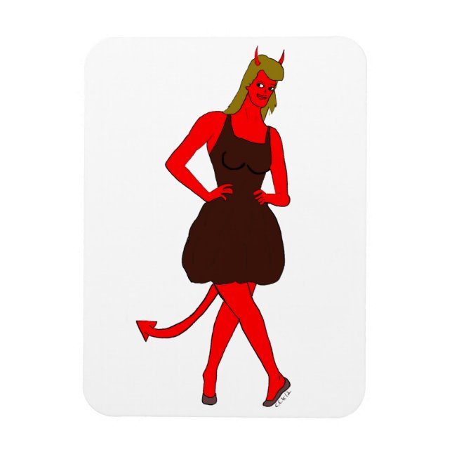 Imán chica diablo (Vertical)