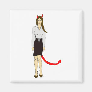 Imán chica diablo