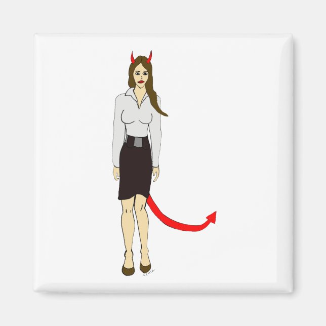 Imán chica diablo (Frente)