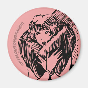 Imán Chica difuso cálido