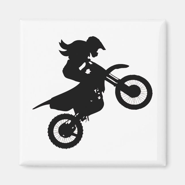Imán Chica Dirt Bike (Frente)
