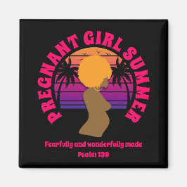 Imán Chica EMBARAZADA cristiana SUMMER Afro Queen