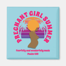 Imán CHICA EMBARAZADA Personalizado DE VERANO Christian