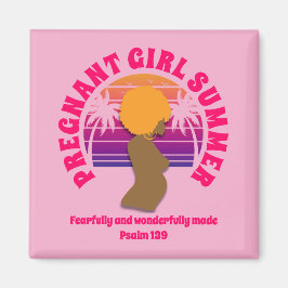 Imán CHICA EMBARAZADA Personalizado DE VERANO Christian