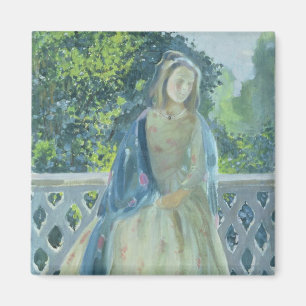 Imán Chica en Balcony, 1900