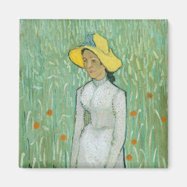 Imán Chica en blanco por Vincent van Gogh