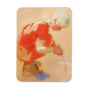 Imán Chica en la arena, Helene Schjerfbeck