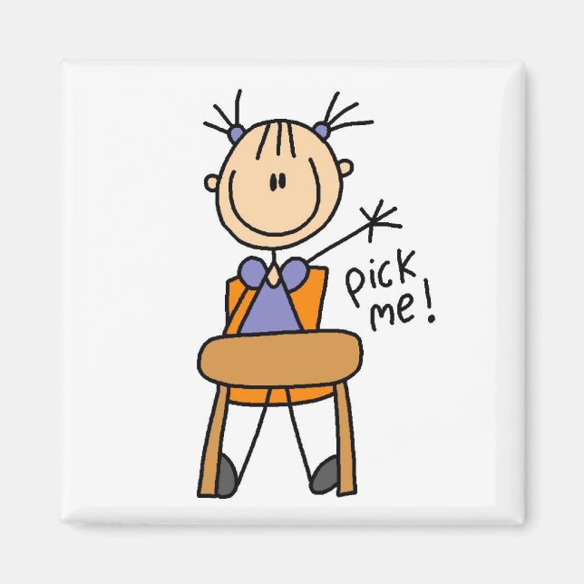 Imán Chica en la escuela (Frente)