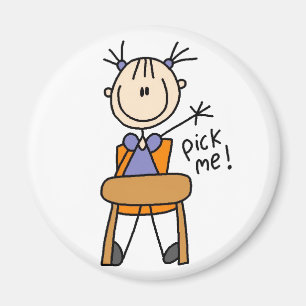 Imán Chica En Magnet De Clase