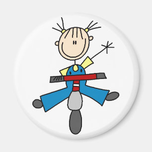 Imán Chica En Scooter Magnet